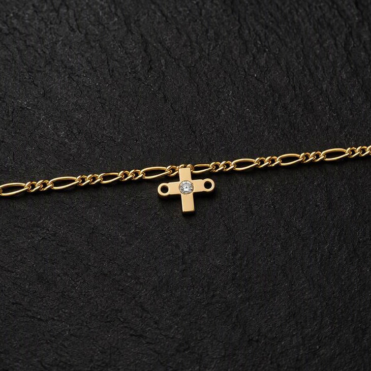 Dainty Zircon Cross Connector