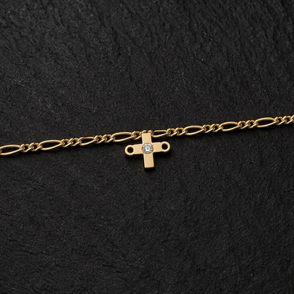 Dainty Zircon Cross Connector