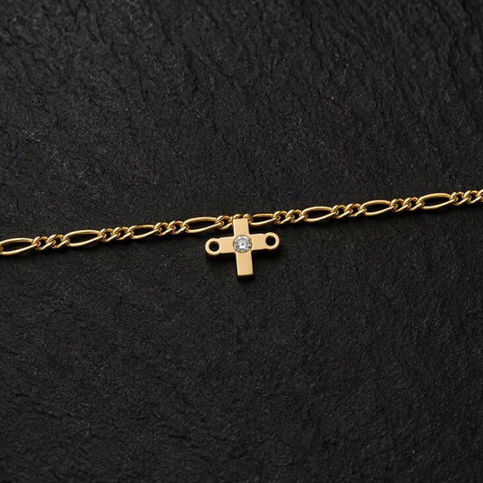 Dainty Zircon Cross Connector