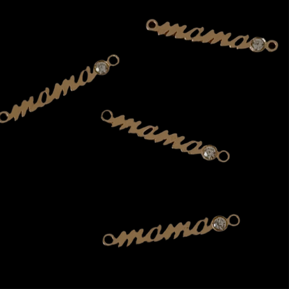 "Mama" Zircon Stone Connectors