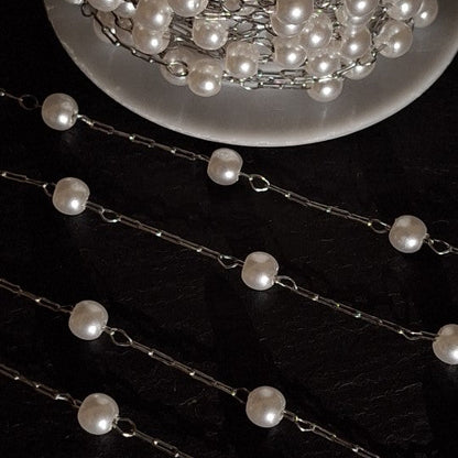 Imitation Round Pearl Chain