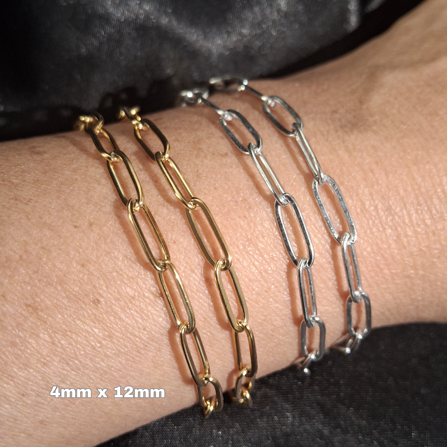 Paperclip Chain - PVD Plated Stainless Steel