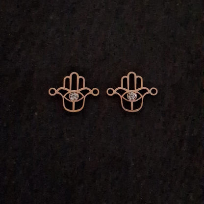 Hamsa Zircon Connector