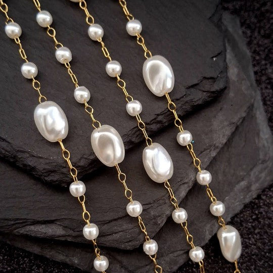 3+1 Imitation Pearl Chain
