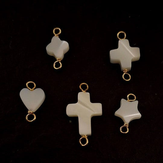 Natural Shell Texture Connectors