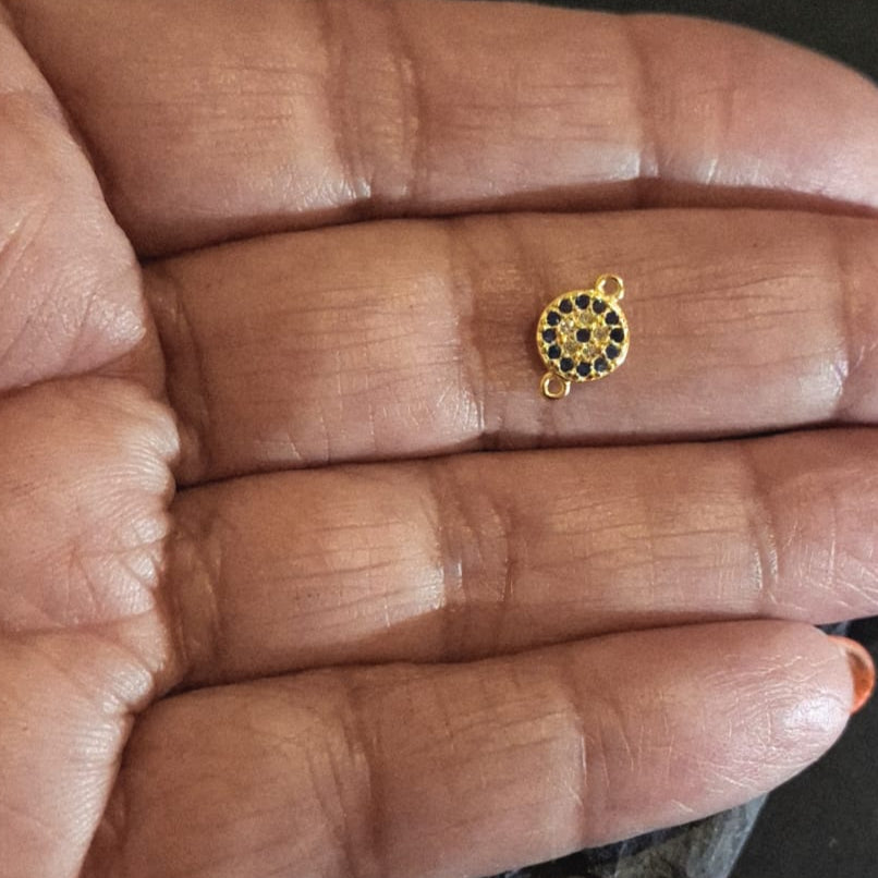 Evil Eye Zircon Cluster Connector