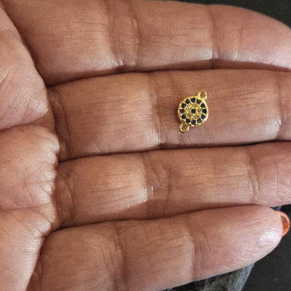Evil Eye Zircon Cluster Connector