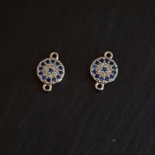 Evil Eye Zircon Cluster Connector