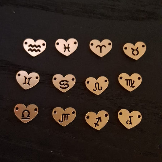 Zodiac Heart Connectors