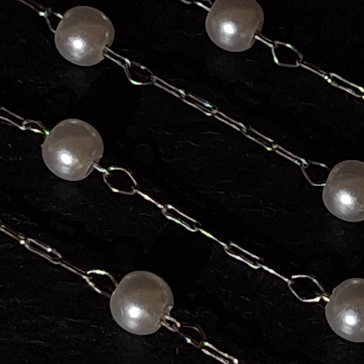 Imitation Round Pearl Chain