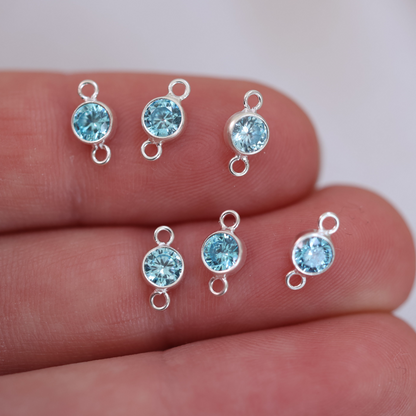 Gemstone Connectors - Aquamarine