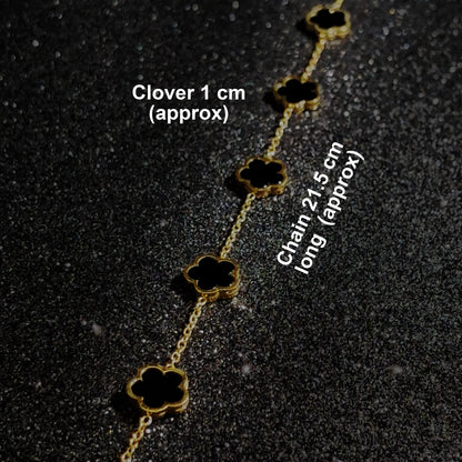 5 Leaf Clover Bracelet - Finished Piece