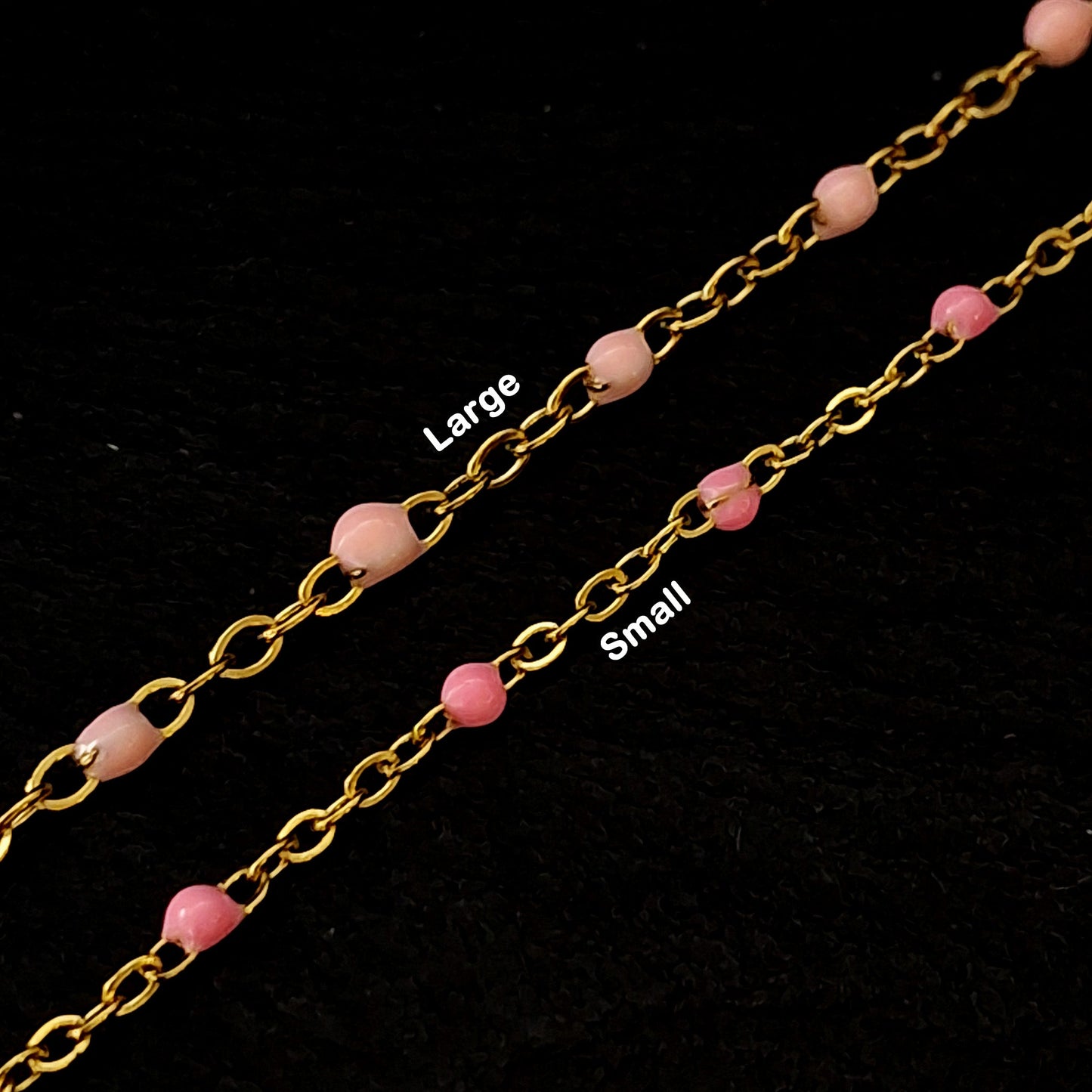 Large Enamel Bead Chain