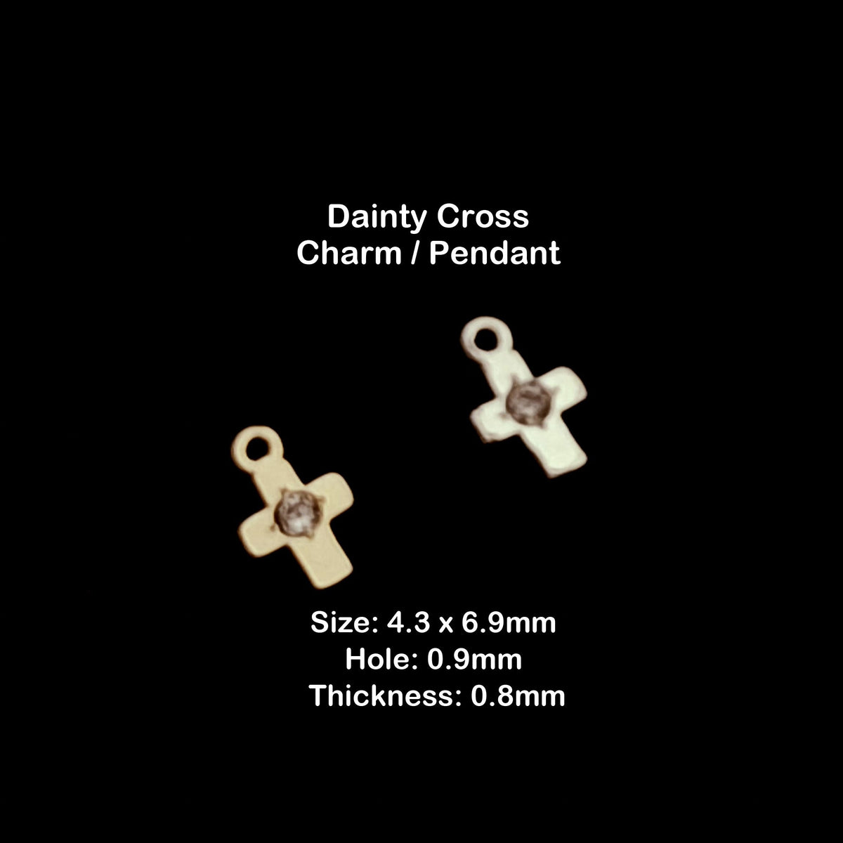 Dainty Zircon Cross Pendant
