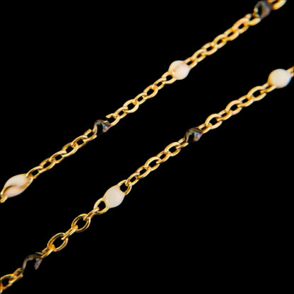 Enamel Bead Chains - Stainless Steel