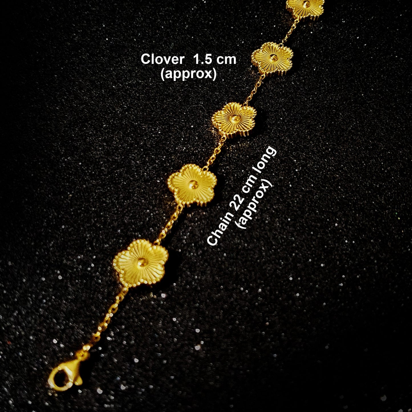 5 Leaf Clover Bracelet - Finished Piece