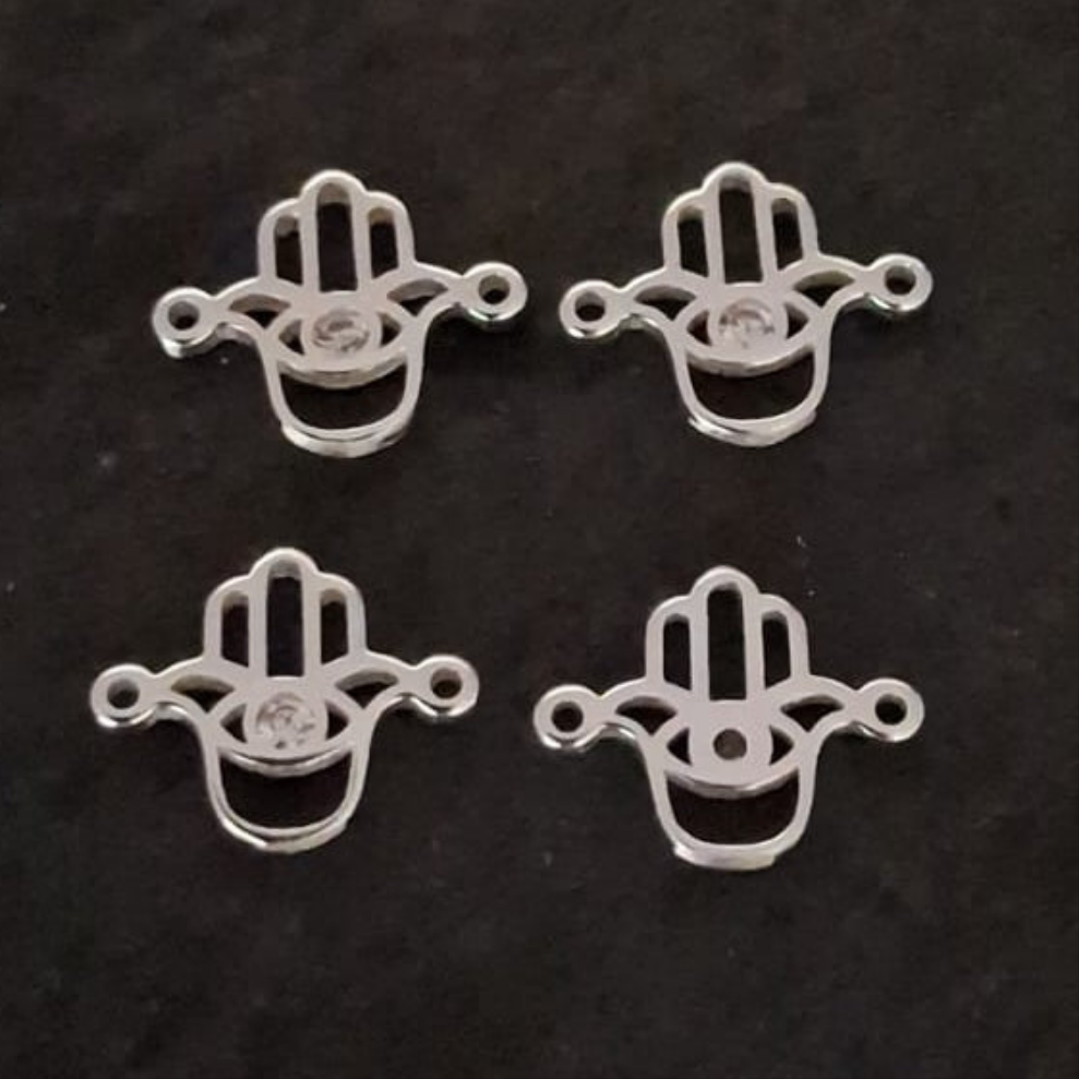 Hamsa Zircon Connector