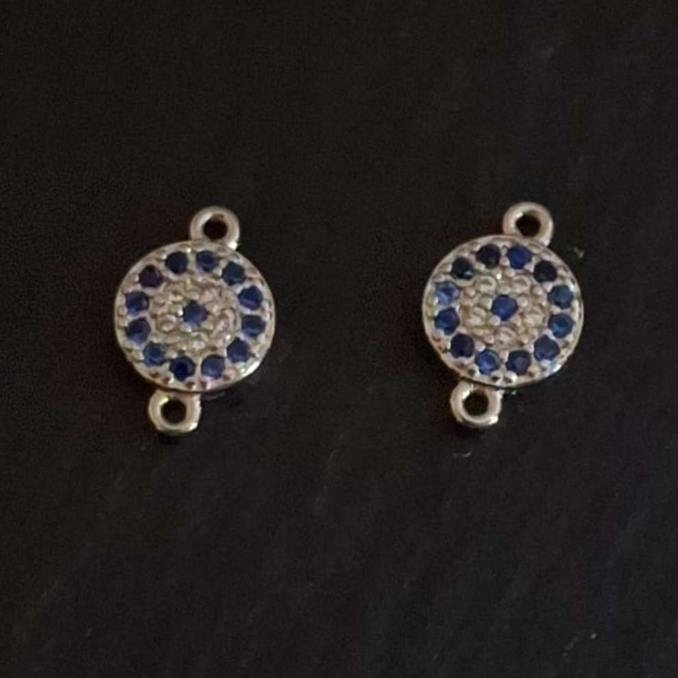 Evil Eye Zircon Cluster Connector
