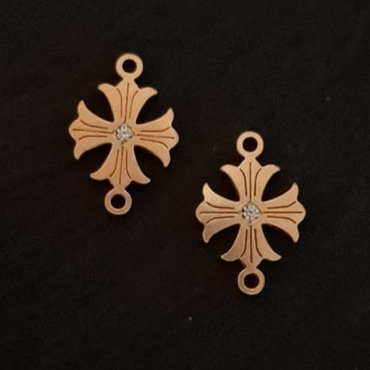 Patonce Zircon Cross Connector