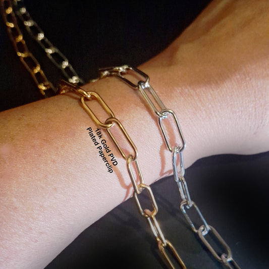 Large Paperclip Chain - Stainless Steel