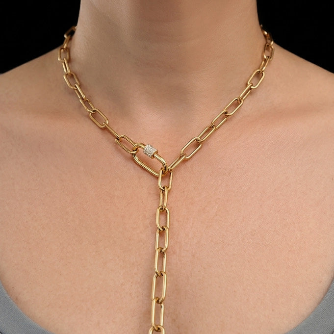 Large Paperclip Chain - Stainless Steel