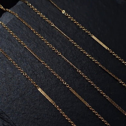 Dapped Long Bar Chain