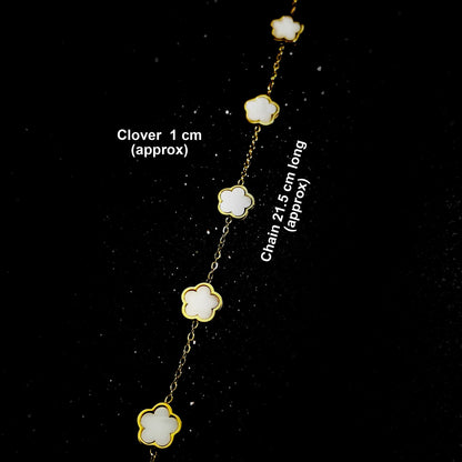 5 Leaf Clover Bracelet - Finished Piece