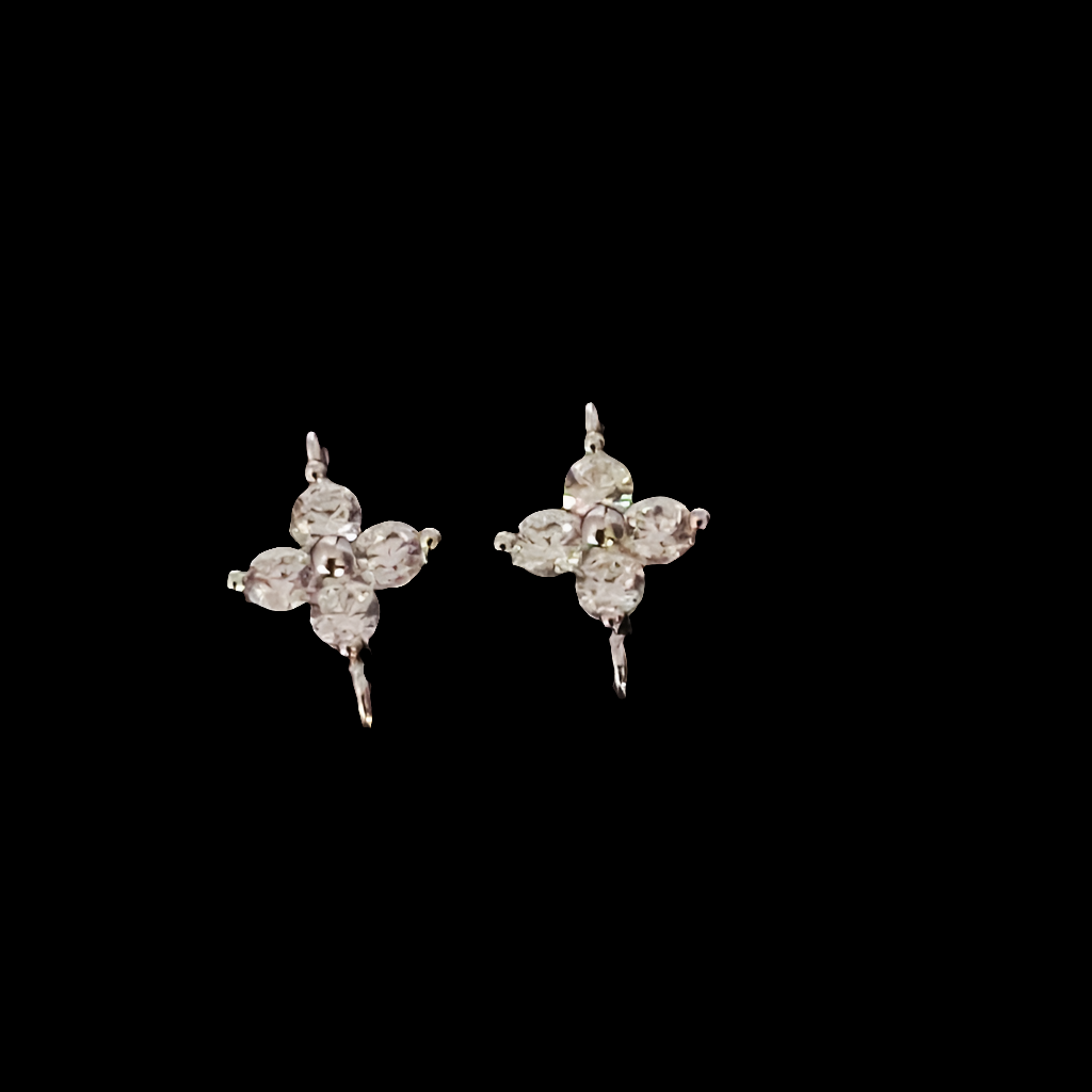 Flower Cross Zircon Connector