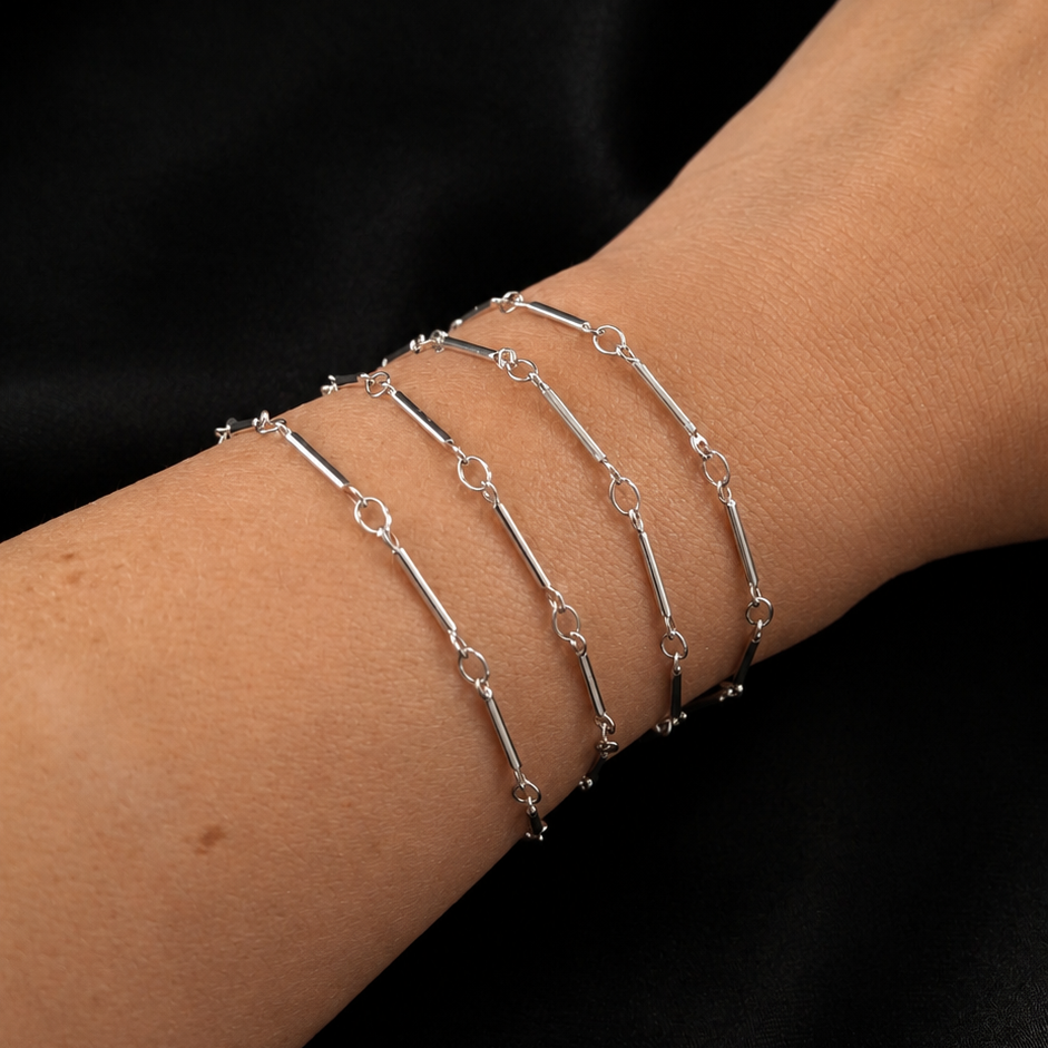 Classic Bar Chain - Stainless Steel