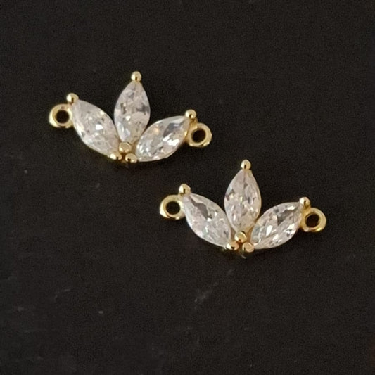 Three Leaf Zircon Connector