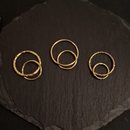 Double Interlocking Ring Connectors