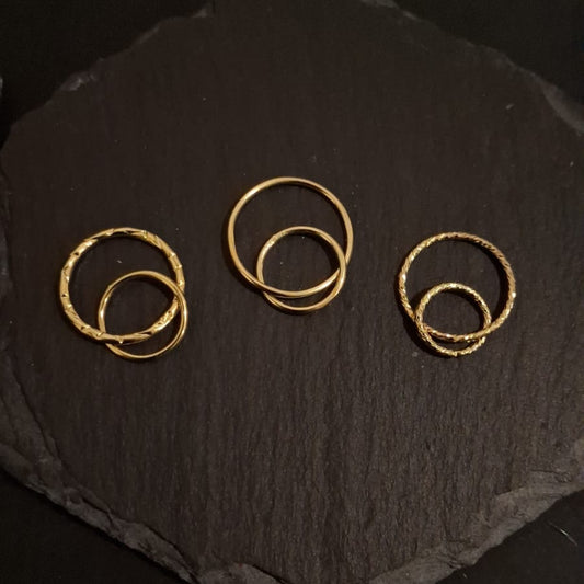 Double Interlocking Ring Connectors