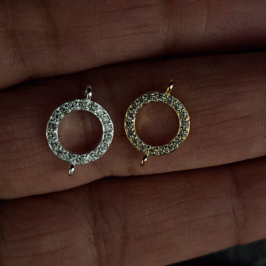 Circle Hollow Zircon Connector