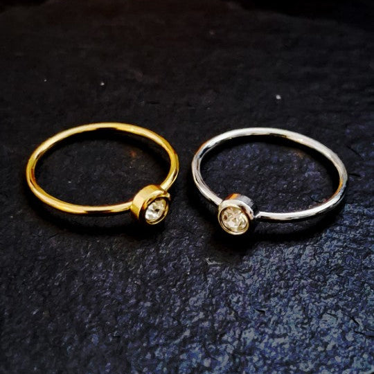 Solitaire Gemstone Ring