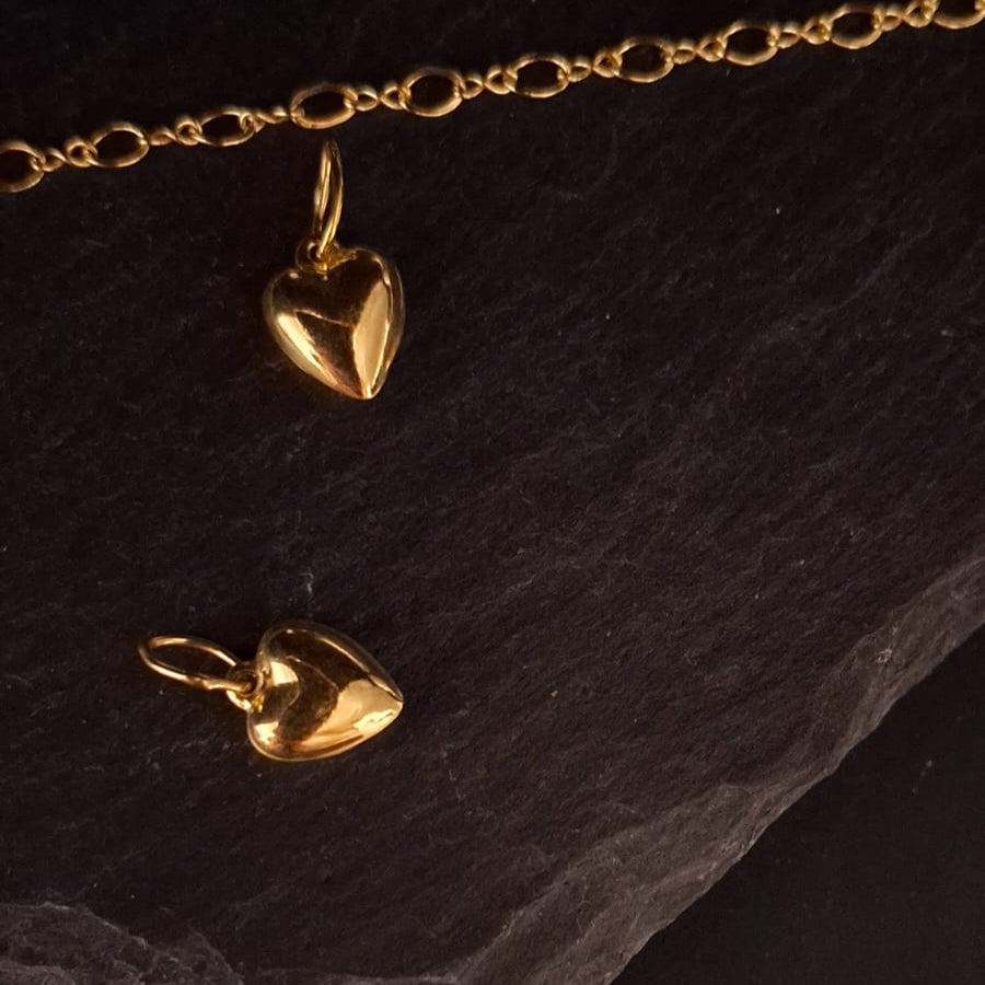 Puffed Heart Charm