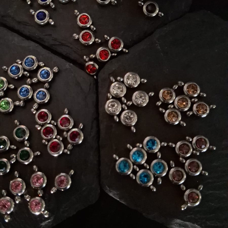 Gemstone Connectors - Stainless Steel