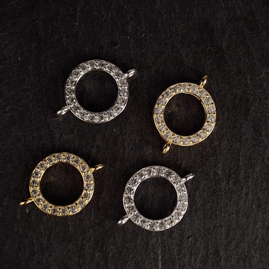 Circle Hollow Zircon Connector