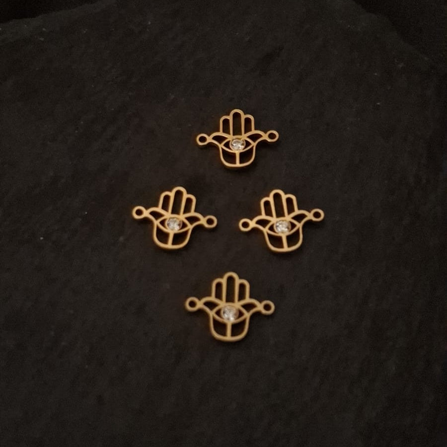 Hamsa Zircon Connector