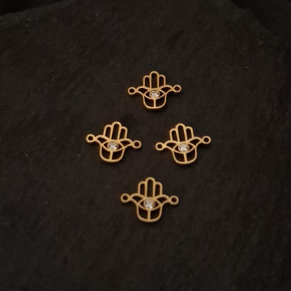 Hamsa Zircon Connector
