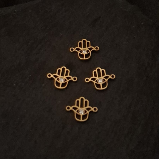 Hamsa Zircon Connector