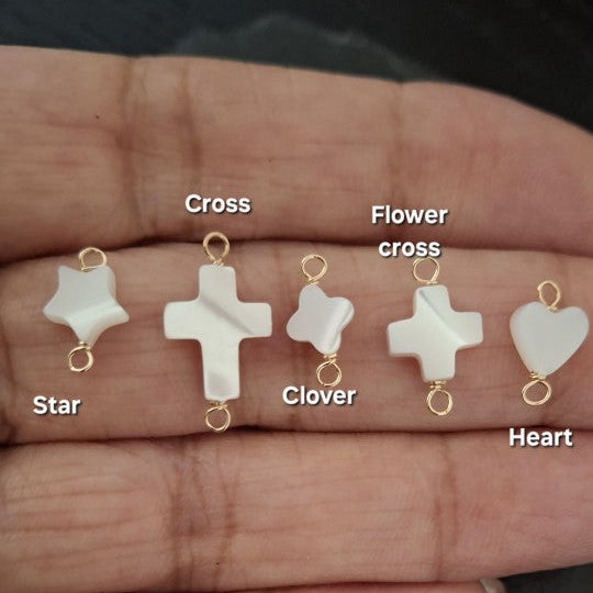 Shell Material Connector Natural Shell Texture Connectors – SSAV Permanent Jewellery Supplies ...