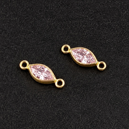 Marquise Cut Gemstone Connector