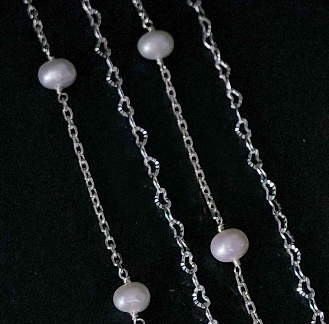 Freshwater Pearl Chain – SSAV Permanent Jewellery Supplies and Wholesale