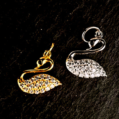 Swan Zircon Pendant