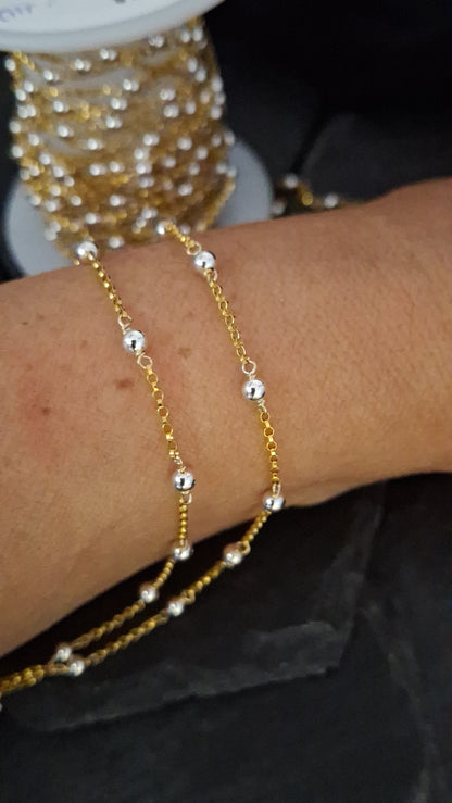 Mixed Metal Ball Chains