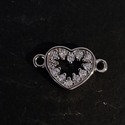 Hollow Heart Zircon Connector