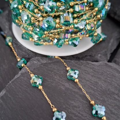 Crystal Clover Chain