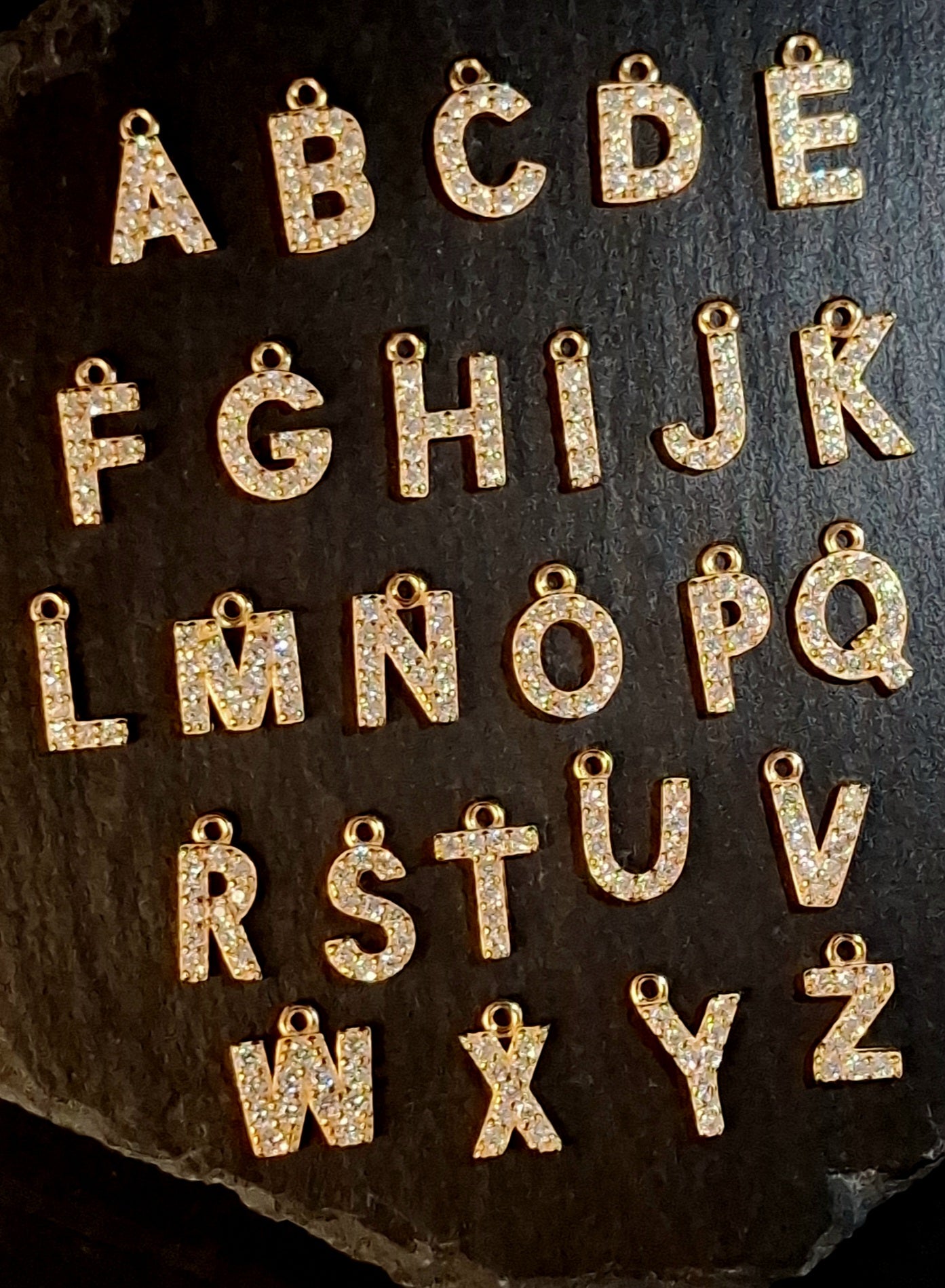 Zircon Initial Pendant