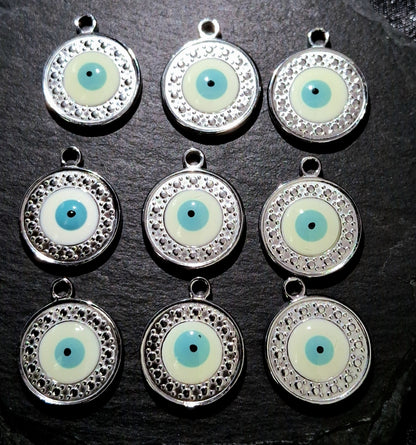 Evil Eye Round Pendant