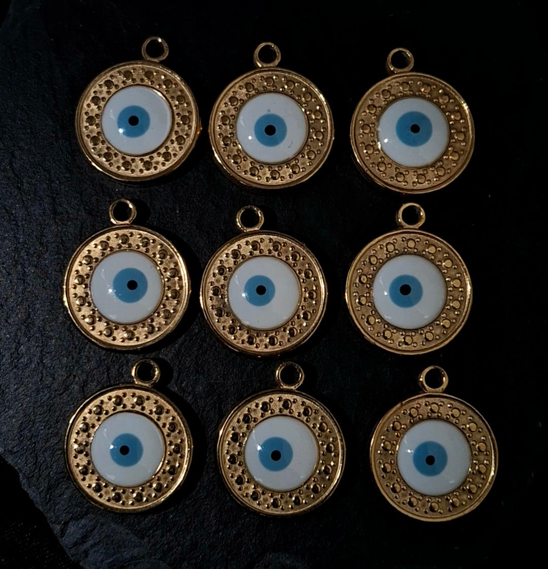 Evil Eye Round Pendant